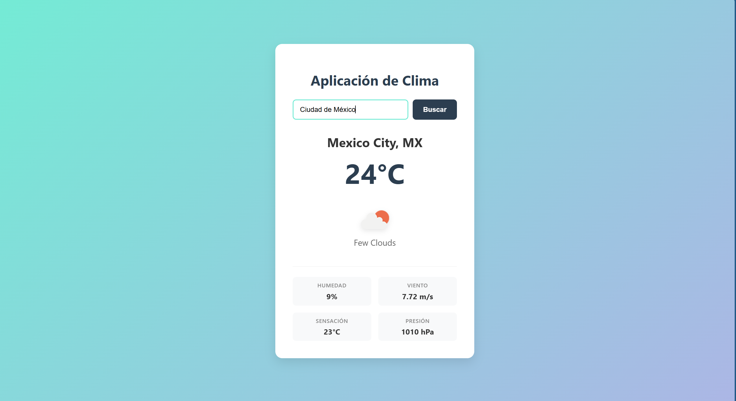 Clima front page